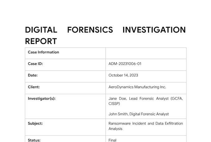 perform digital forensics and malware analysis for incident response